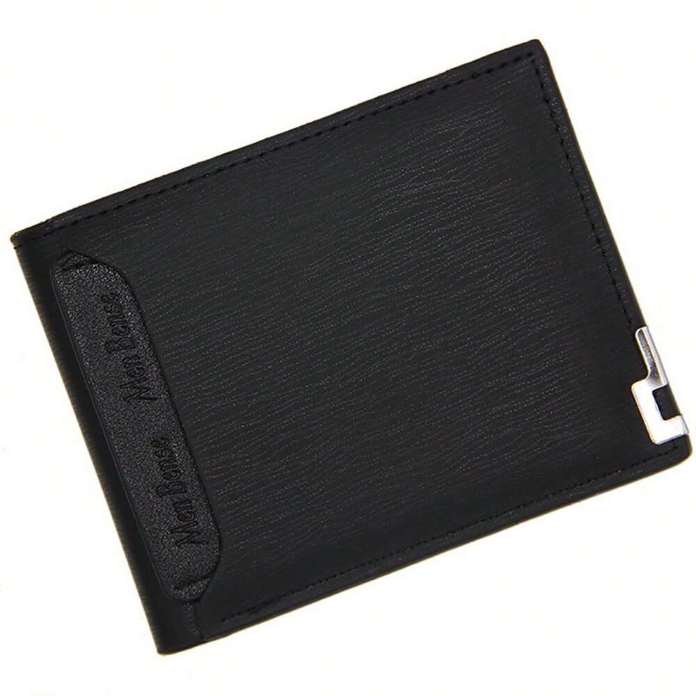 Men’s Leather Wallet Purse – Short Design, Large Capacity with Multi-Card Slots, Business Casual Style, Perfect Birthday, Graduation & Father’s Day Gift