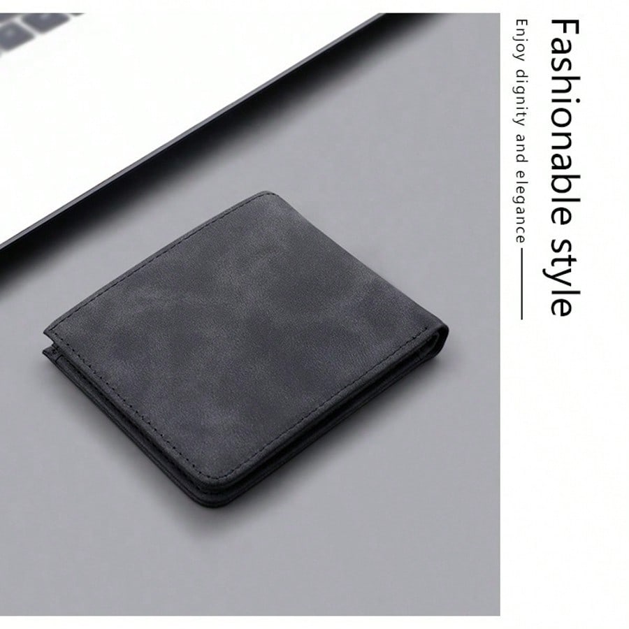 Men’s Vintage PU Leather Matte Short Wallet – High-Quality Coin Purse & Wallet, Perfect Gift for Men, Women, Teachers Day, Small Gifts & Gift Ideas