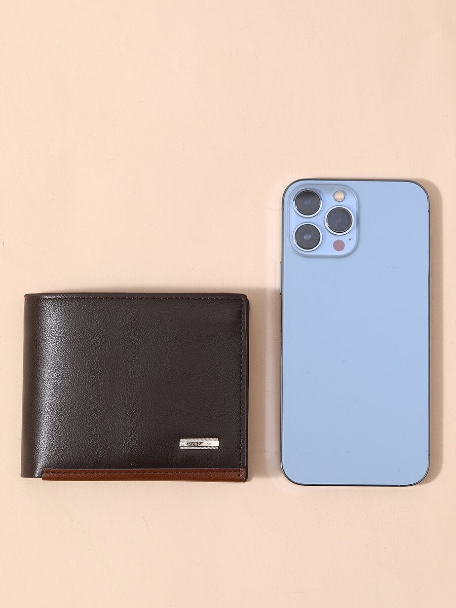 Simple Men’s Short Wallet with Coin Pocket – Classic Old Style Leather Wallet, Perfect for Business, Casual Use & Gift Giving