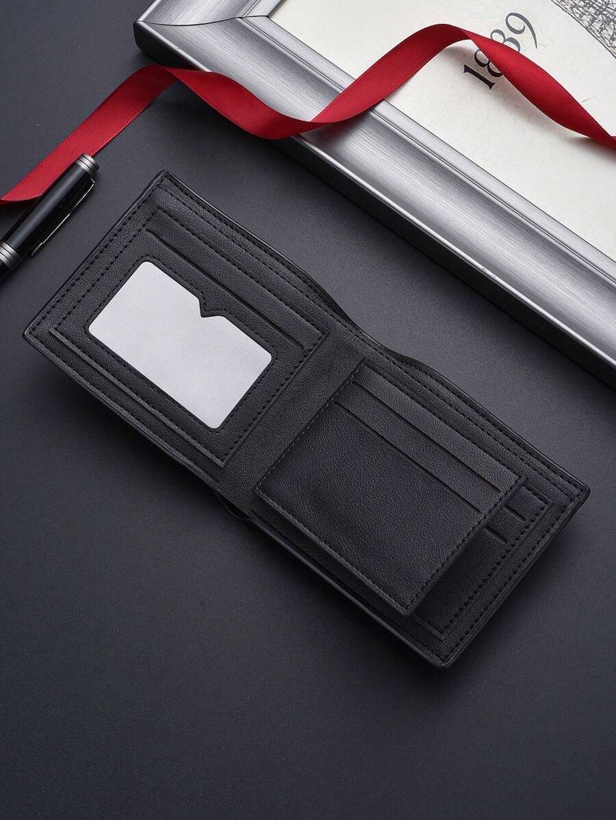 Men’s Vintage Style Short Wallet – Super Thin, Multi-Function Card Holder, Youth & Student Friendly, Genuine Leather Compact Wallet