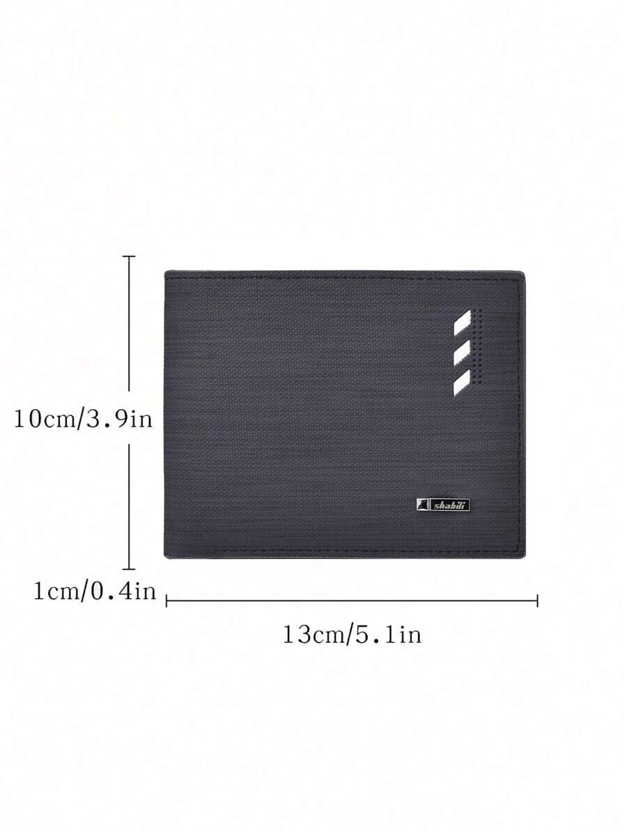 Classic Vintage Men’s Slim Wallet – Super Thin Leather Billfold for Young Adults & Students, Multifunctional Card Case, Mini & Compact