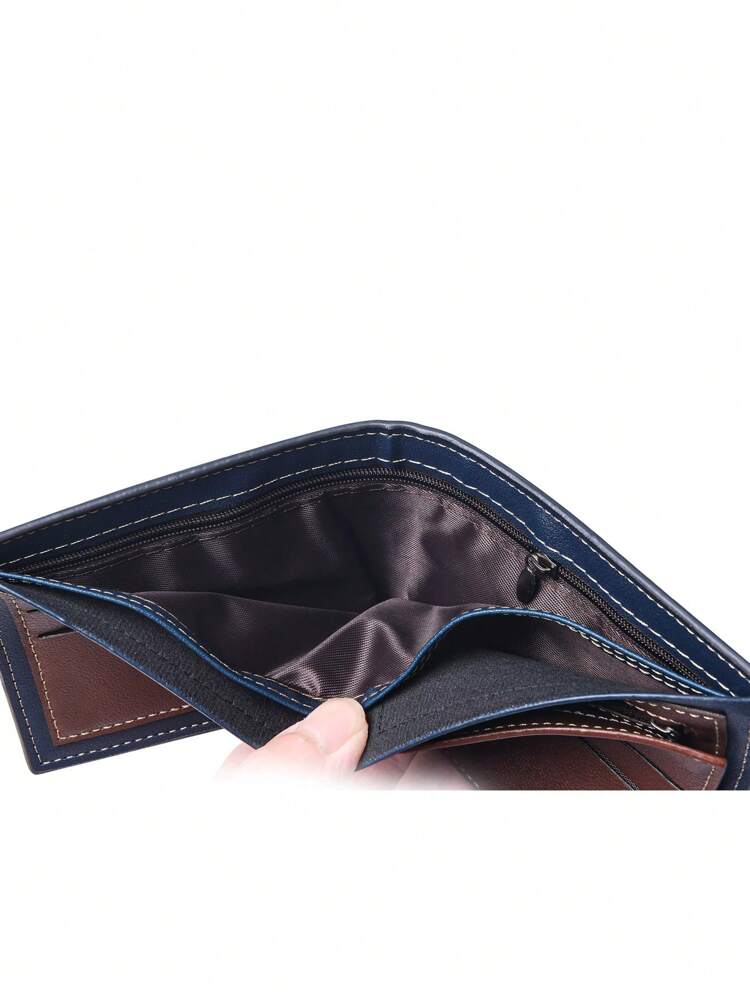 Men’s PU Leather Short Wallet – 8-Card Travel & ID Holder with Coin Pocket, Perfect for Business, Casual Outfits, Gifts & Everyday Carry