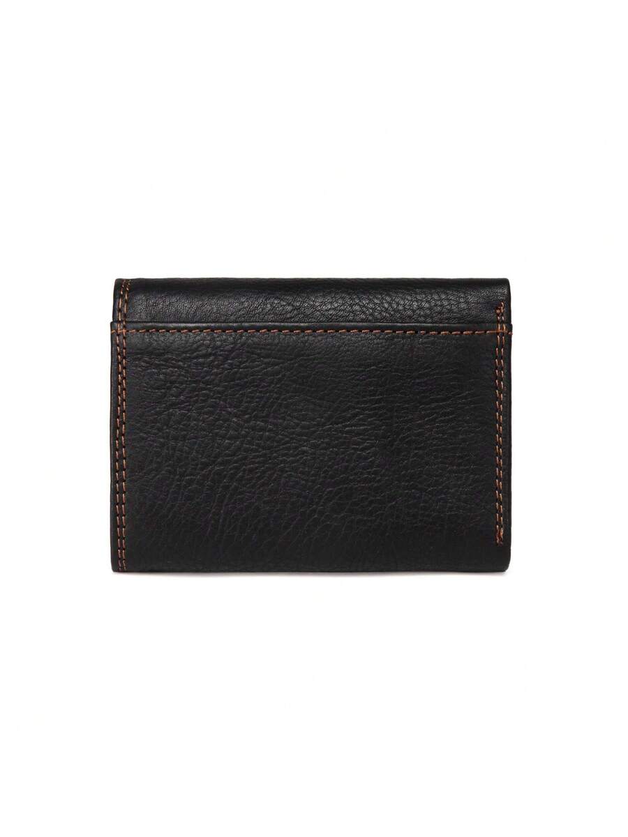 Men’s Ultra Slim Trifold Genuine Leather Wallet – Brown Small Card Holder with Large Capacity, Travel Essential & Perfect Gift for Fathers Day