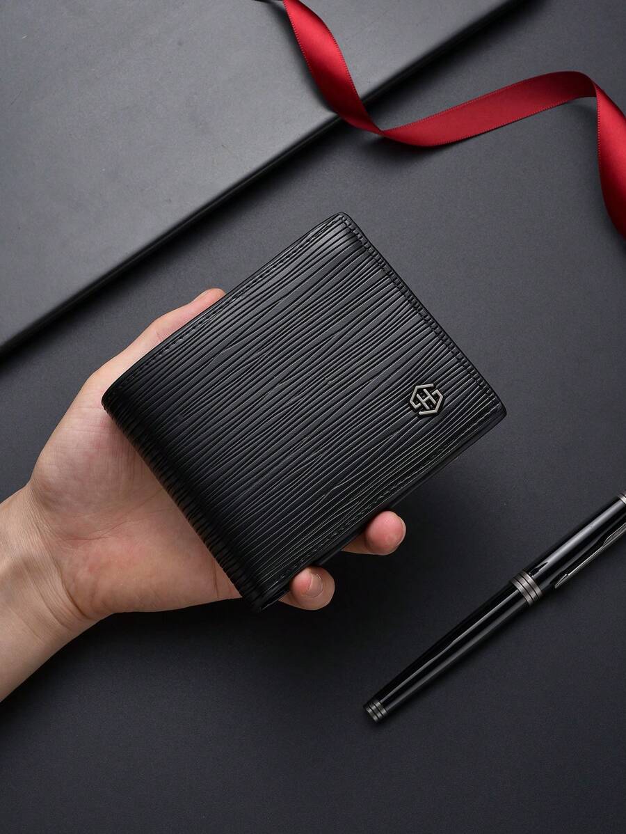 Men’s Vintage Style Short Wallet – Super Thin, Multi-Function Card Holder, Youth & Student Friendly, Genuine Leather Compact Wallet