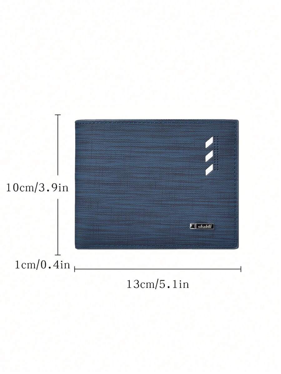 Classic Vintage Men’s Slim Wallet – Super Thin Leather Billfold for Young Adults & Students, Multifunctional Card Case, Mini & Compact