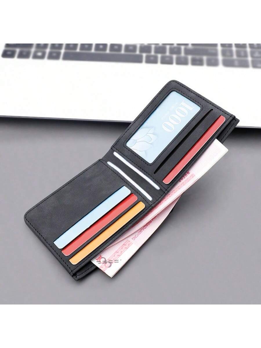Men’s Vintage PU Leather Matte Short Wallet – High-Quality Coin Purse & Wallet, Perfect Gift for Men, Women, Teachers Day, Small Gifts & Gift Ideas