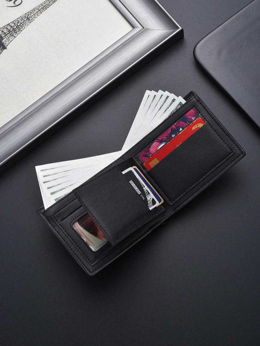 Men’s Vintage Style Short Wallet – Super Thin, Multi-Function Card Holder, Youth & Student Friendly, Genuine Leather Compact Wallet