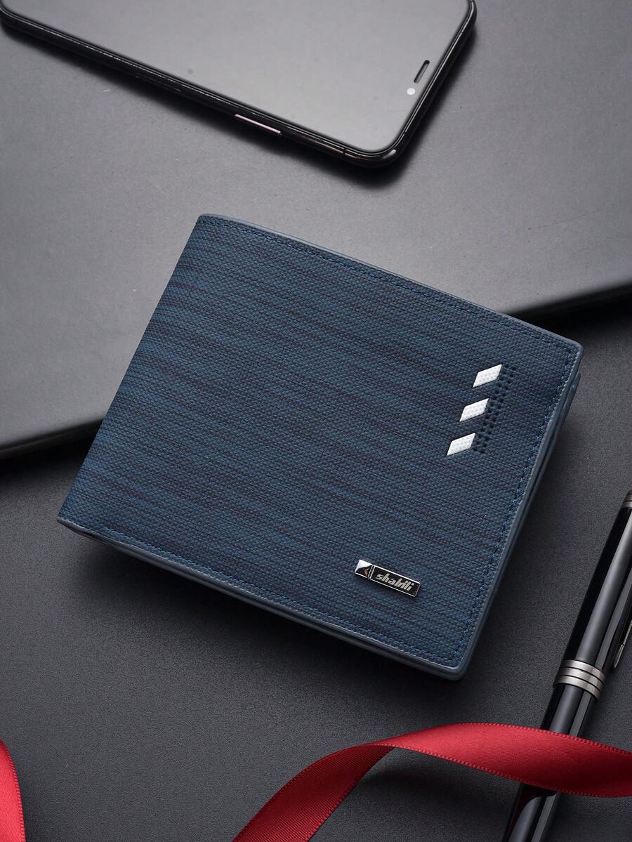 Classic Vintage Men’s Slim Wallet – Super Thin Leather Billfold for Young Adults & Students, Multifunctional Card Case, Mini & Compact