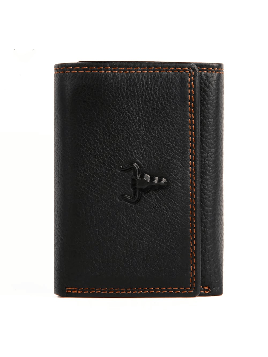 Men’s Ultra Slim Trifold Genuine Leather Wallet – Brown Small Card Holder with Large Capacity, Travel Essential & Perfect Gift for Fathers Day