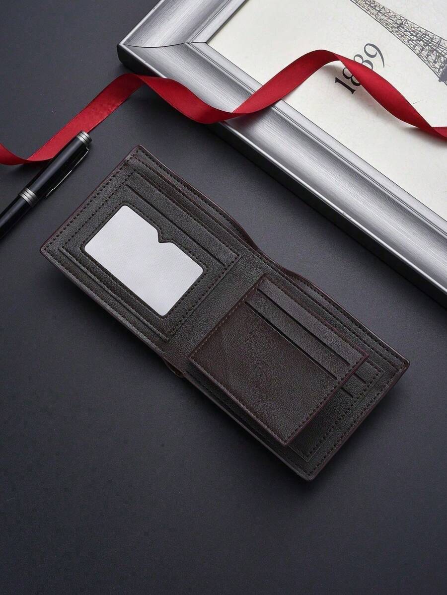 Men’s Vintage Style Short Wallet – Super Thin, Multi-Function Card Holder, Youth & Student Friendly, Genuine Leather Compact Wallet