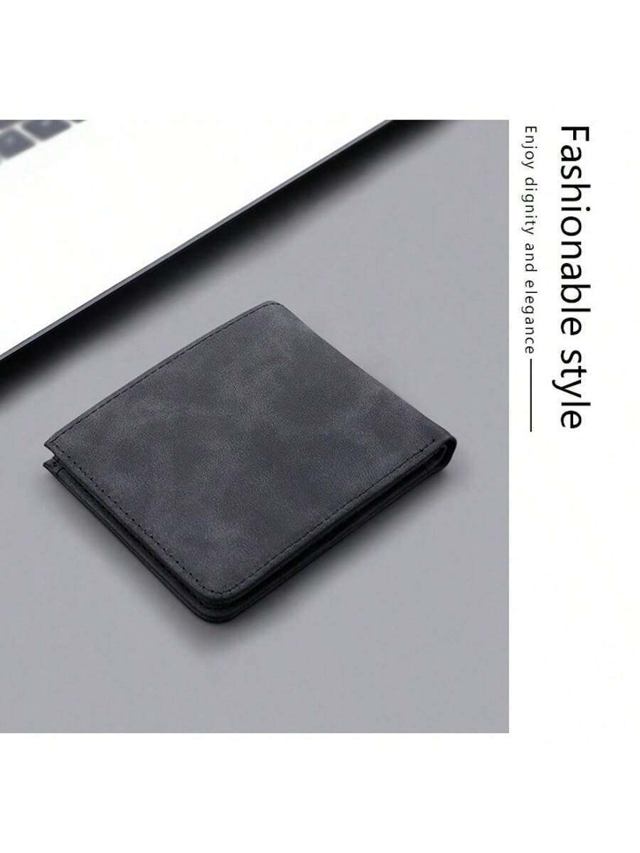 Men’s Vintage PU Leather Matte Short Wallet – High-Quality Coin Purse & Wallet, Perfect Gift for Men, Women, Teachers Day, Small Gifts & Gift Ideas