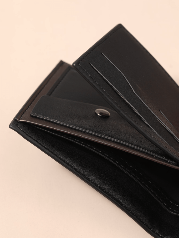 Simple Men’s Short Wallet with Coin Pocket – Classic Old Style Leather Wallet, Perfect for Business, Casual Use & Gift Giving