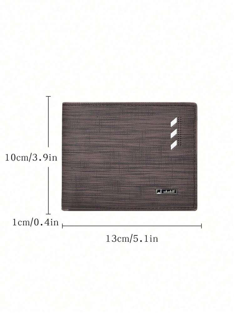 Classic Vintage Men’s Slim Wallet – Super Thin Leather Billfold for Young Adults & Students, Multifunctional Card Case, Mini & Compact
