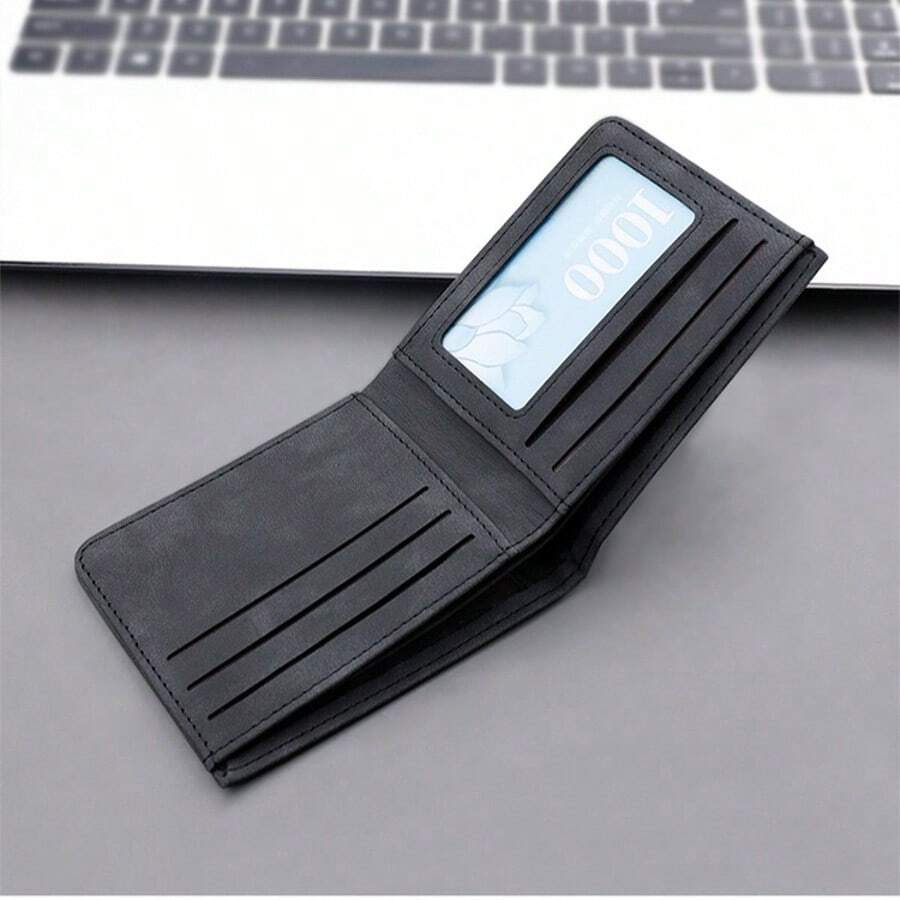 Men’s Vintage PU Leather Matte Short Wallet – High-Quality Coin Purse & Wallet, Perfect Gift for Men, Women, Teachers Day, Small Gifts & Gift Ideas