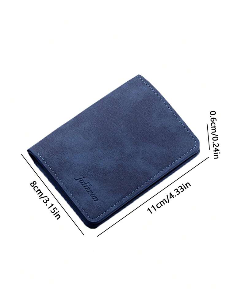 Unisex Two-Fold Small Wallet – Multi-Card Holder with Coin Purse, Business & Credit Card Organizer, Compact Black/Gray Mini Wallet