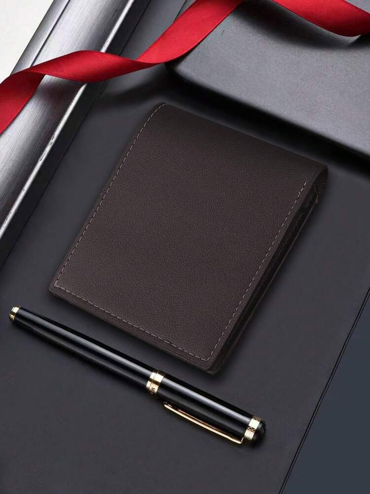 Men’s Classic Patchwork Leather Bi-Fold Wallet – Soft, Large Capacity with Multi Card Slots, Ideal Gift for Business, Halloween & Christmas