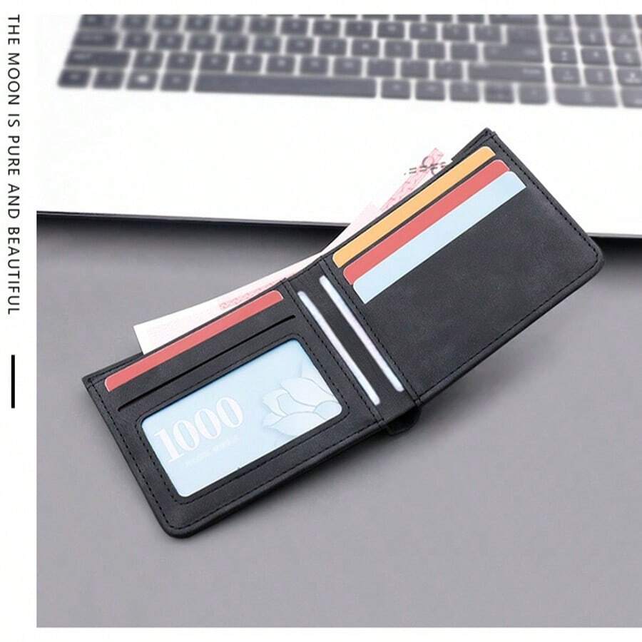 Men’s Vintage PU Leather Matte Short Wallet – High-Quality Coin Purse & Wallet, Perfect Gift for Men, Women, Teachers Day, Small Gifts & Gift Ideas