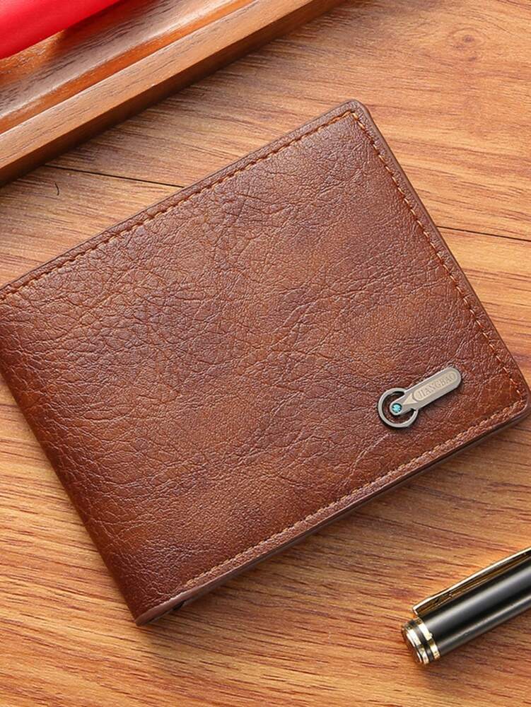 Men’s Leather Short Wallet – Business Casual Style with Large Capacity Multi-Card Slots, Perfect Gift for Birthday, Graduation & Father’s Day