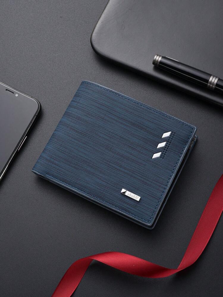 Classic Vintage Men’s Slim Wallet – Super Thin Leather Billfold for Young Adults & Students, Multifunctional Card Case, Mini & Compact