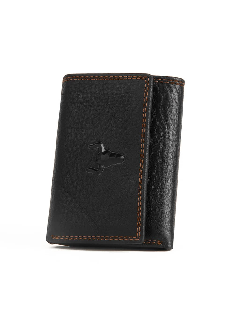 Men’s Ultra Slim Trifold Genuine Leather Wallet – Brown Small Card Holder with Large Capacity, Travel Essential & Perfect Gift for Fathers Day