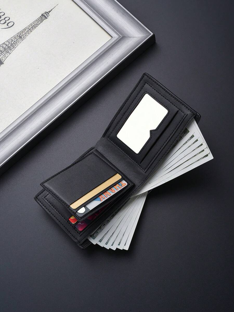 Men’s Vintage Style Short Wallet – Super Thin, Multi-Function Card Holder, Youth & Student Friendly, Genuine Leather Compact Wallet