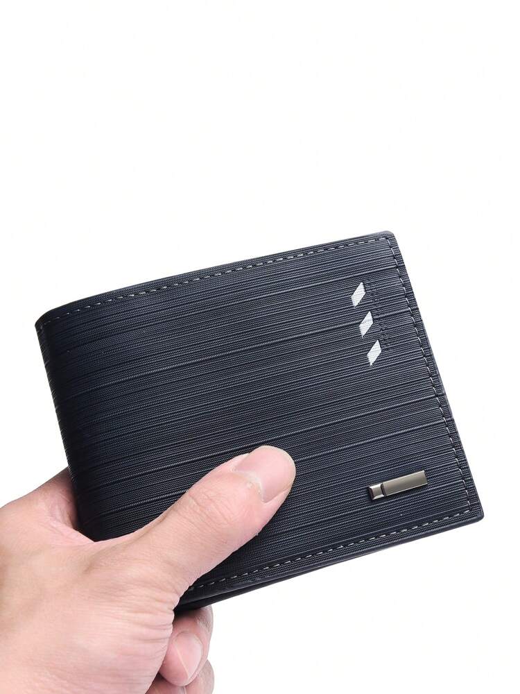 Men’s PU Leather Short Wallet – 8-Card Travel & ID Holder with Coin Pocket, Perfect for Business, Casual Outfits, Gifts & Everyday Carry