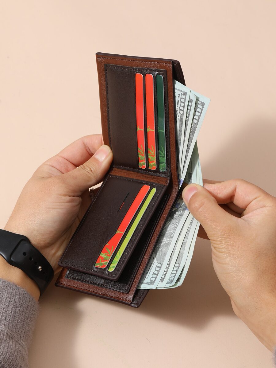 Simple Men’s Short Wallet with Coin Pocket – Classic Old Style Leather Wallet, Perfect for Business, Casual Use & Gift Giving