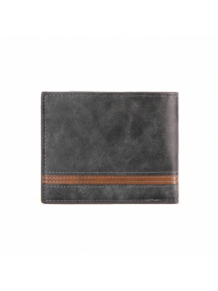 Men’s Stylish Multi-Card Slot Short Wallet – European & American Charm, Multifunctional Design, Perfect for Teens, Casual, Travel, Vacation & Gifts